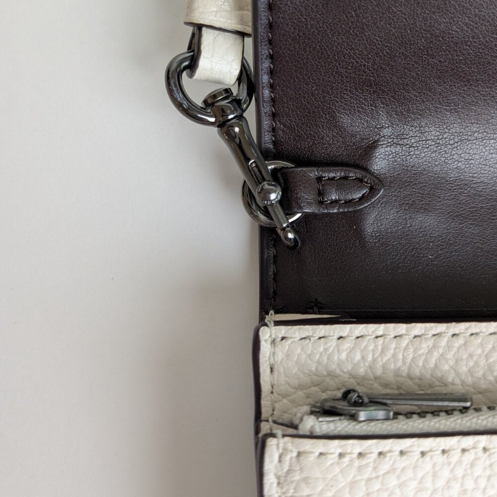 COACH Foldover Crossbody Clutch with Tea Rose - Picture 5 of 8